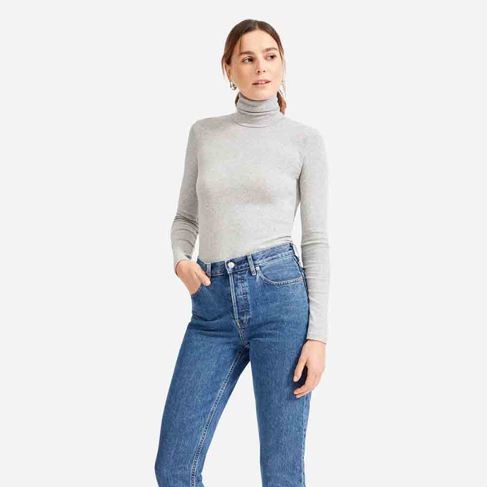 Basic Micro Rib Turtleneck - Imagem 3